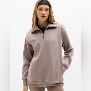 Athleta cozy karma 1/2 zip sweatshirt size S
